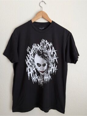 Joker Heath Ledger Batman The Dark Knight Shirt Men Size Large L Short Sleeve